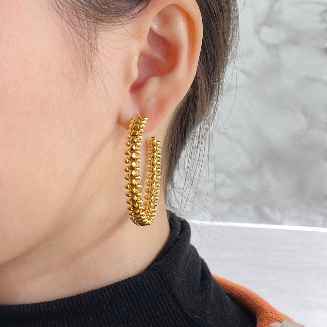 [Topon Jewelry]CLASH HOOP EARRINGS