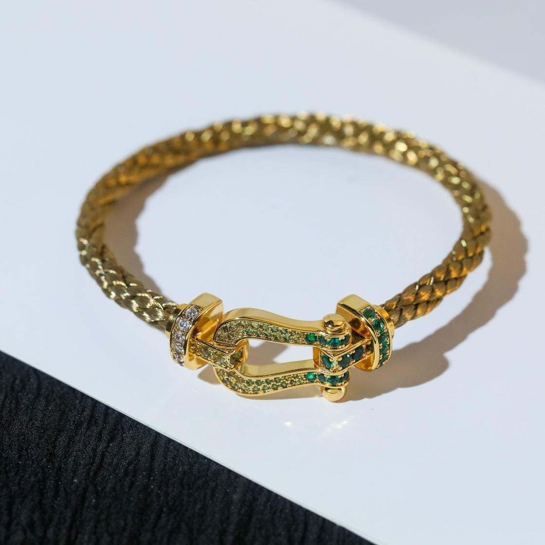 [Topon Jewelry]FORCE 10 GOLD GREEN DIAMOND PAVED