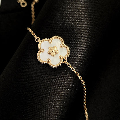 [Topon Jewelry]LUCKY SPRING ROSE GOLD MOP BRACELET