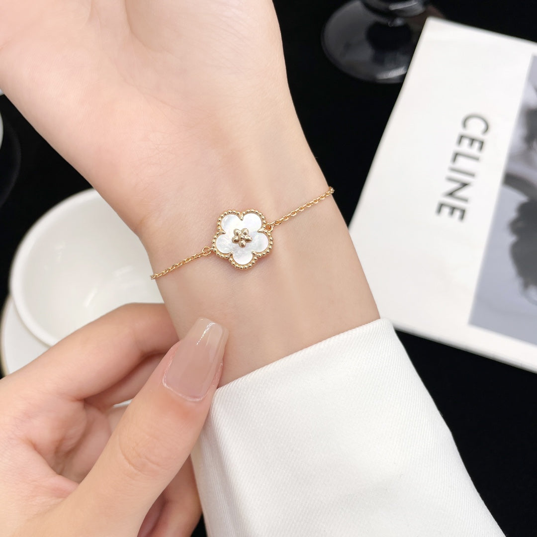 [Topon Jewelry]LUCKY SPRING ROSE GOLD MOP BRACELET