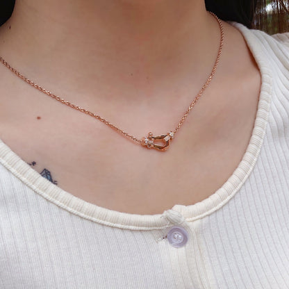 [Topon Jewelry]FORCE 10 PINK GOLD DIAMOND NECKLACE