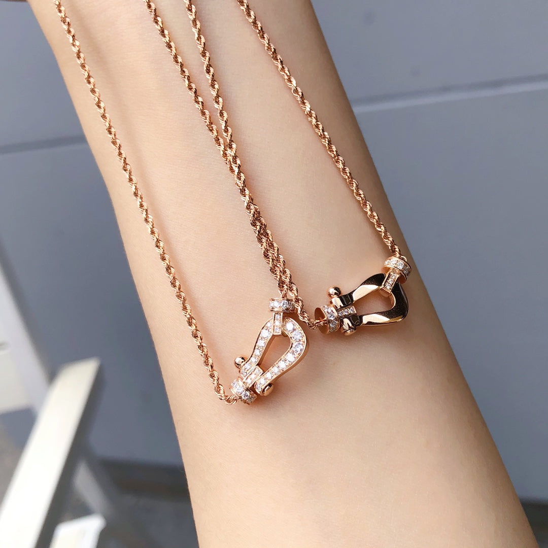 [Topon Jewelry]FORCE 10 PINK GOLD DIAMOND NECKLACE