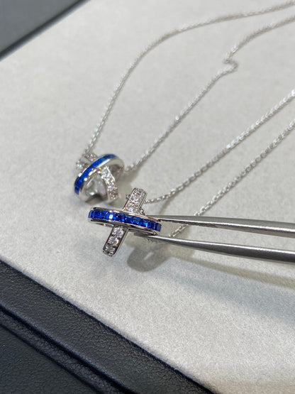 [Topon Jewelry]LIENS DIAMOND SILVER NECKLACE