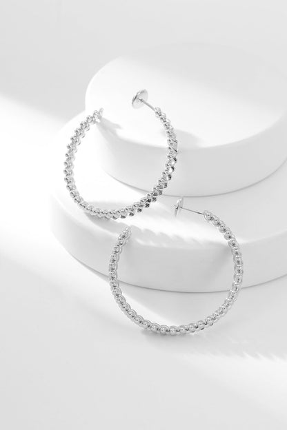 [Topon Jewelry]CLASH HOOP EARRINGS