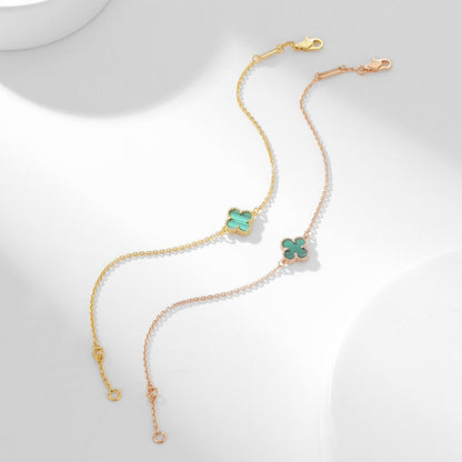 [Topon]CLOVER BRACELET MALACHITE 1 MOTIF