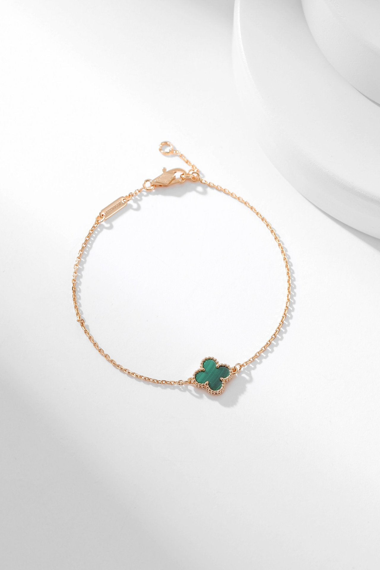 [Topon Jewelry]CLOVER BRACELET MALACHITE 1 MOTIF