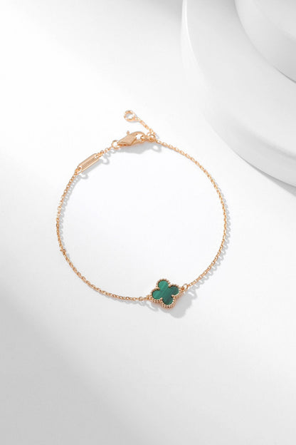 [Topon Jewelry]CLOVER BRACELET MALACHITE 1 MOTIF