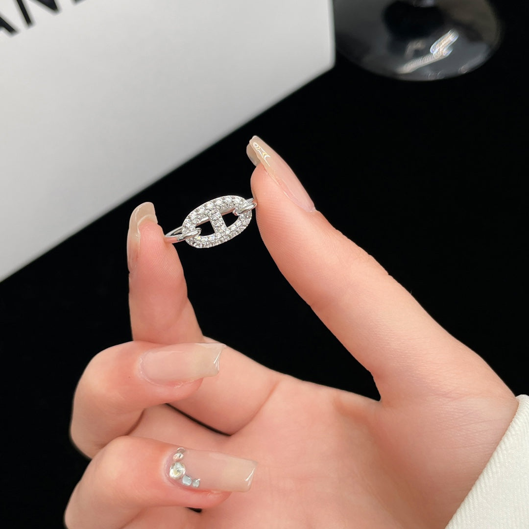 [Topon Jewelry]RONDE SMALL SILVER DIAMOND RING