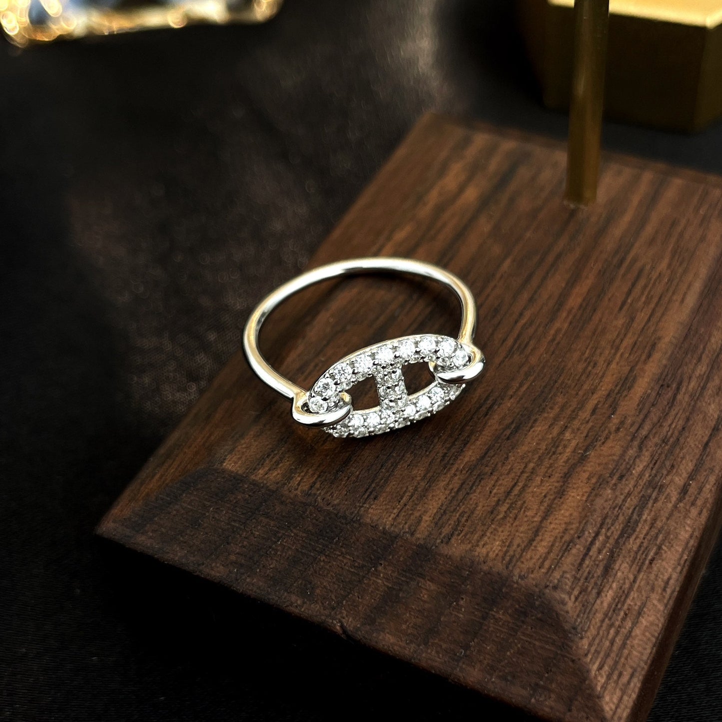 [Topon Jewelry]RONDE SMALL SILVER DIAMOND RING