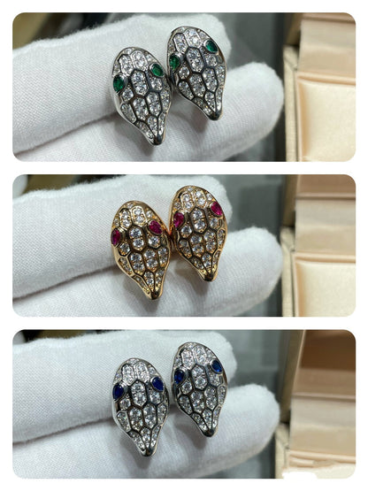 [Topon Jewelry]SERPENT DIAMOND STUD EARRINGS