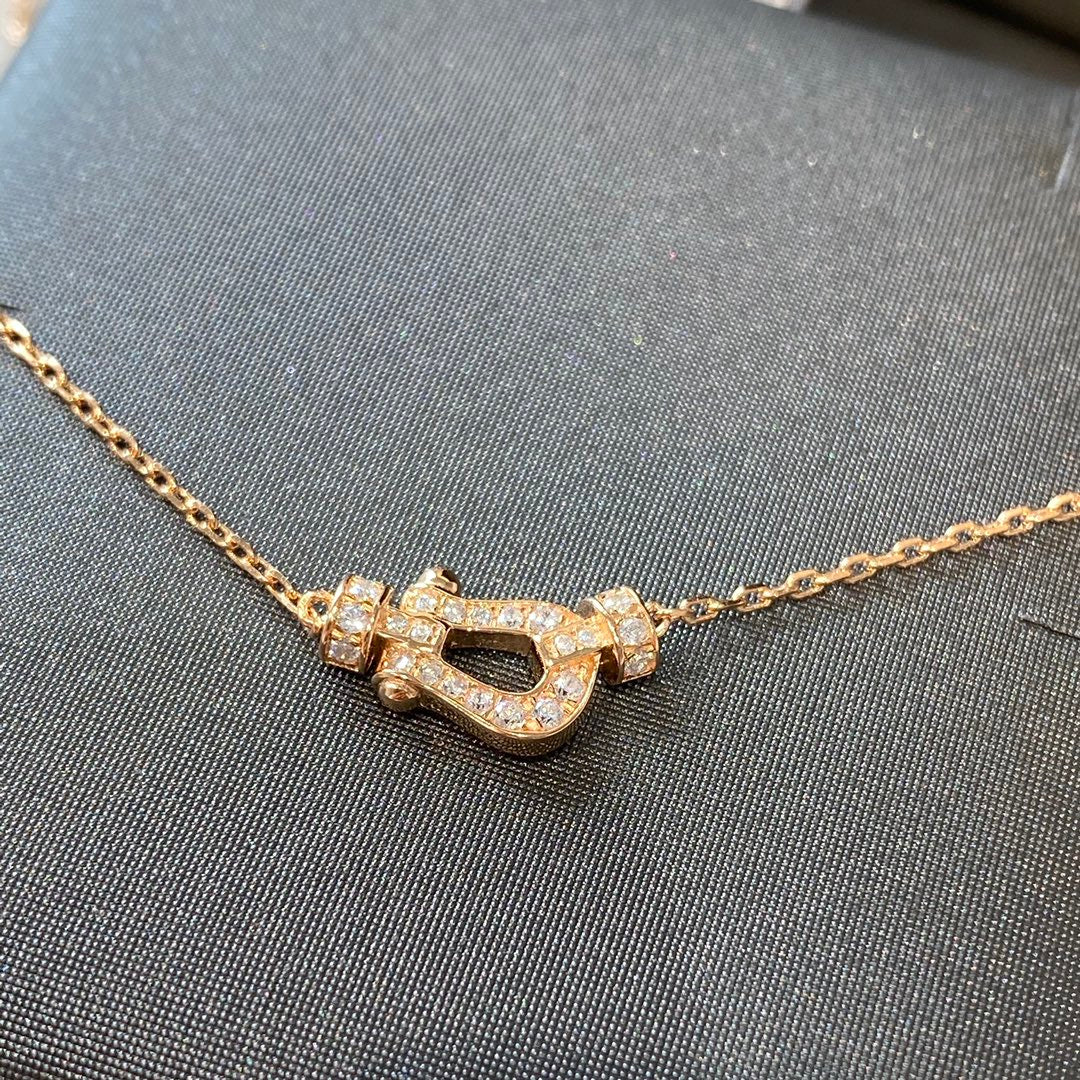 [Topon Jewelry]FORCE 10 DIAMOND PINK GOLD NECKLACE MINI MODEL