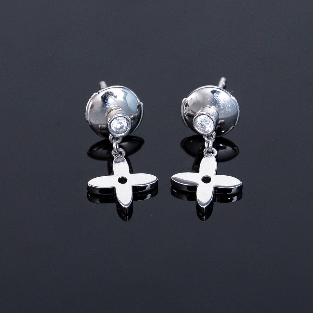 [Topon Jewelry]VIDYLLE SILVER DIAMOND MINI DROP EARRINGS