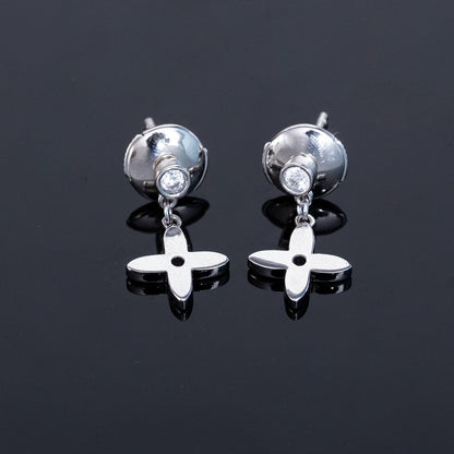 [Topon Jewelry]VIDYLLE SILVER DIAMOND MINI DROP EARRINGS