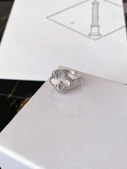 [Topon Jewelry]CLOVER SILVER RING