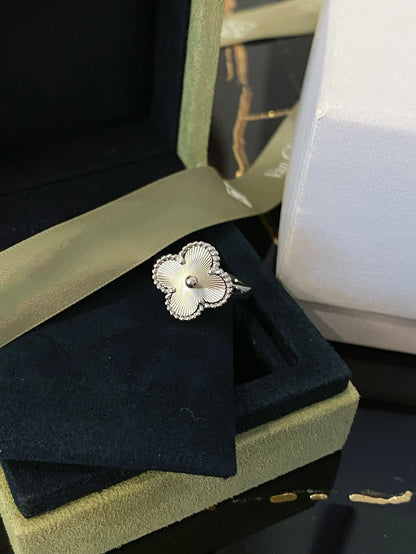 [Topon Jewelry]CLOVER SILVER RING