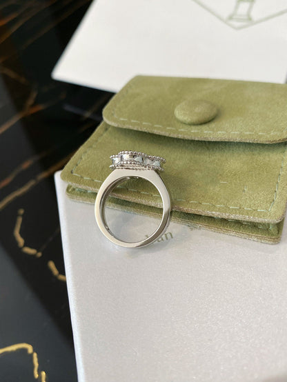 [Topon Jewelry]CLOVER SILVER RING