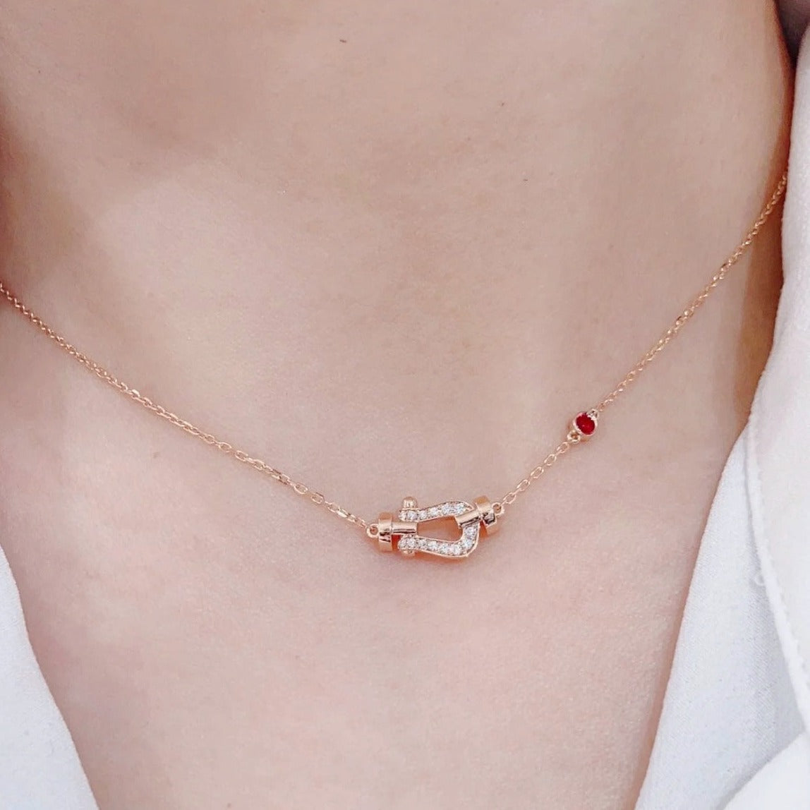 [Topon Jewelry]FORCE 10 DIAMOND PINK GOLD NECKLACE