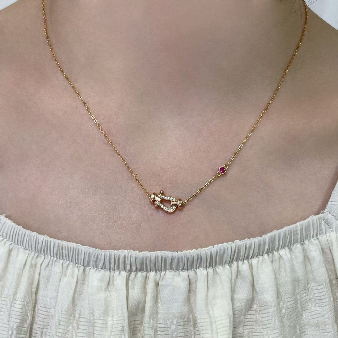 [Topon Jewelry]FORCE 10 DIAMOND PINK GOLD NECKLACE