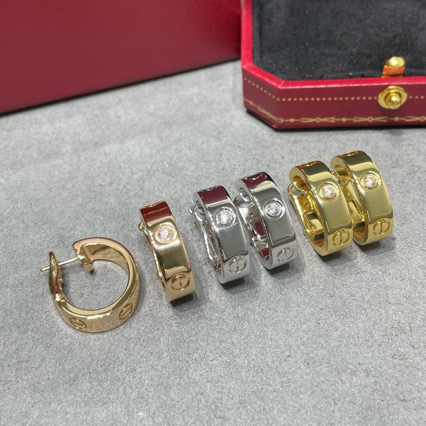 [Topon]LOVE 5.5MM 1 DIAMOND EARRINGS