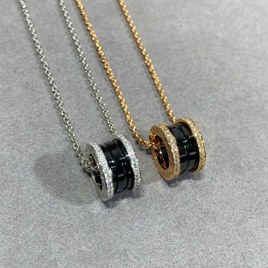 [Topon Jewelry]ZERO 1 DIAMOND CERAMIC NECKLACE