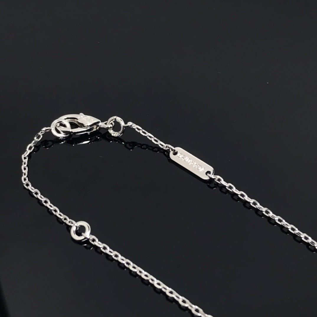 [Topon Jewelry]CLOVER PIETERSITE SILVER LONG NECKLACE