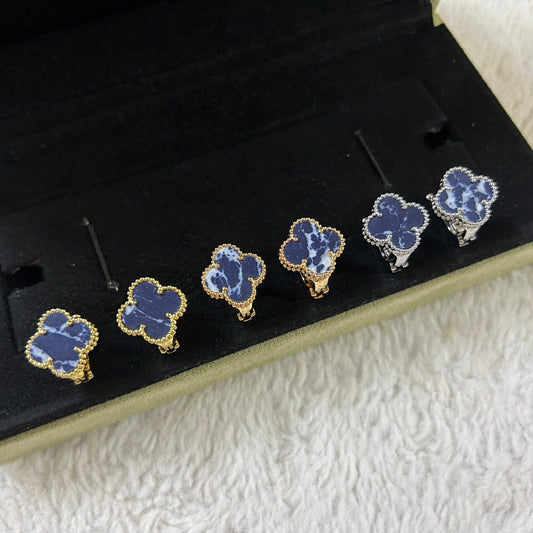 [Topon]CLOVER PIETERSITE MEDIUM STUD EARRINGS