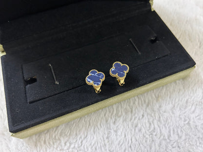 [Topon Jewelry]CLOVER PIETERSITE MEDIUM STUD EARRINGS