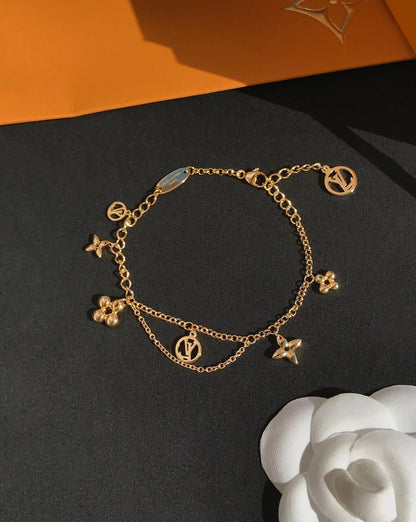 [Topon Jewelry]BLOOMING PINK GOLD MOP BRACELET