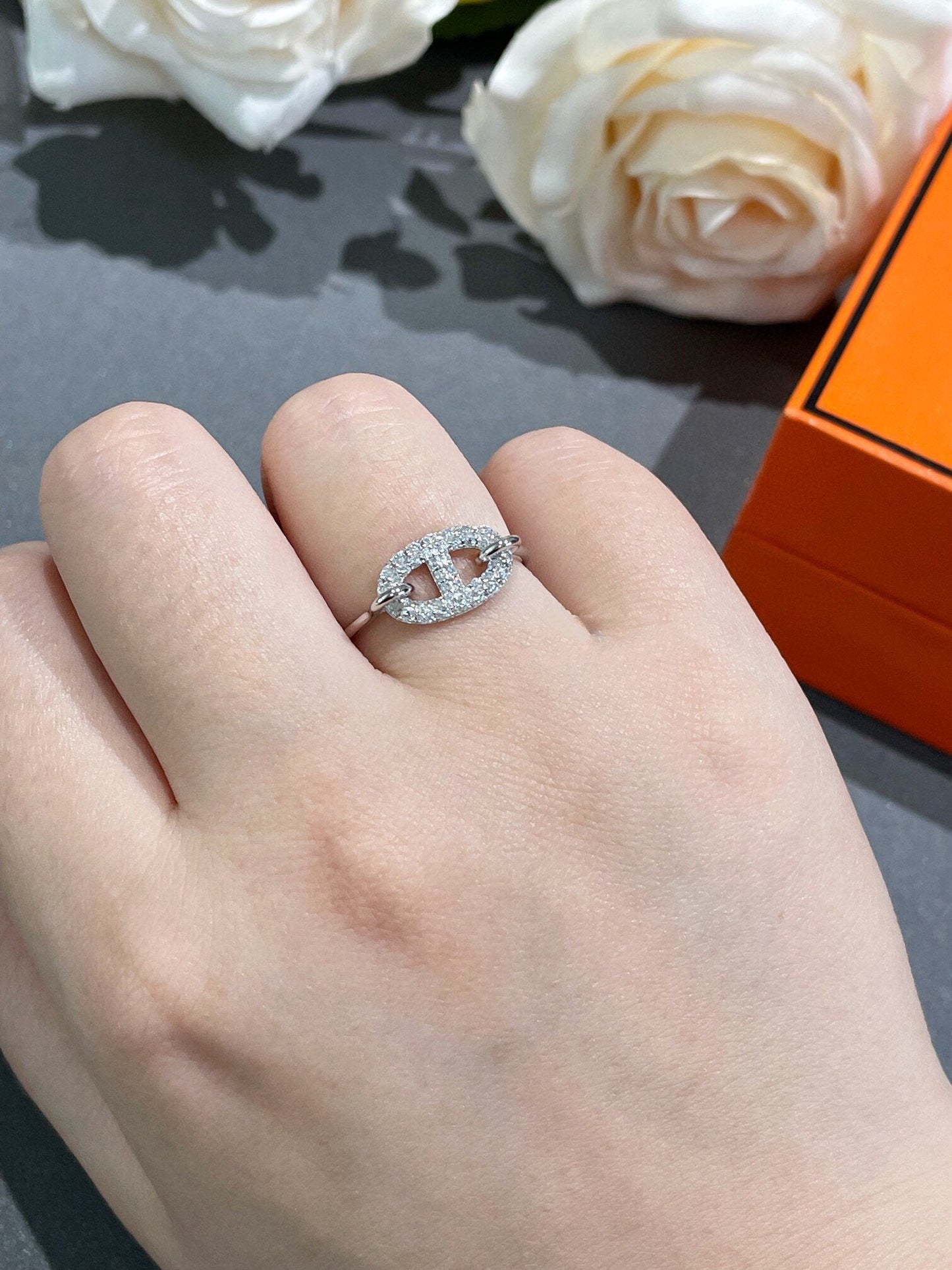 [Topon Jewelry]RONDE SMALL DIAMOND RING