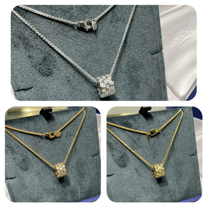 [Topon Jewelry]BEE LOVE DIAMOND PAVED 3 ROW NECKLACE