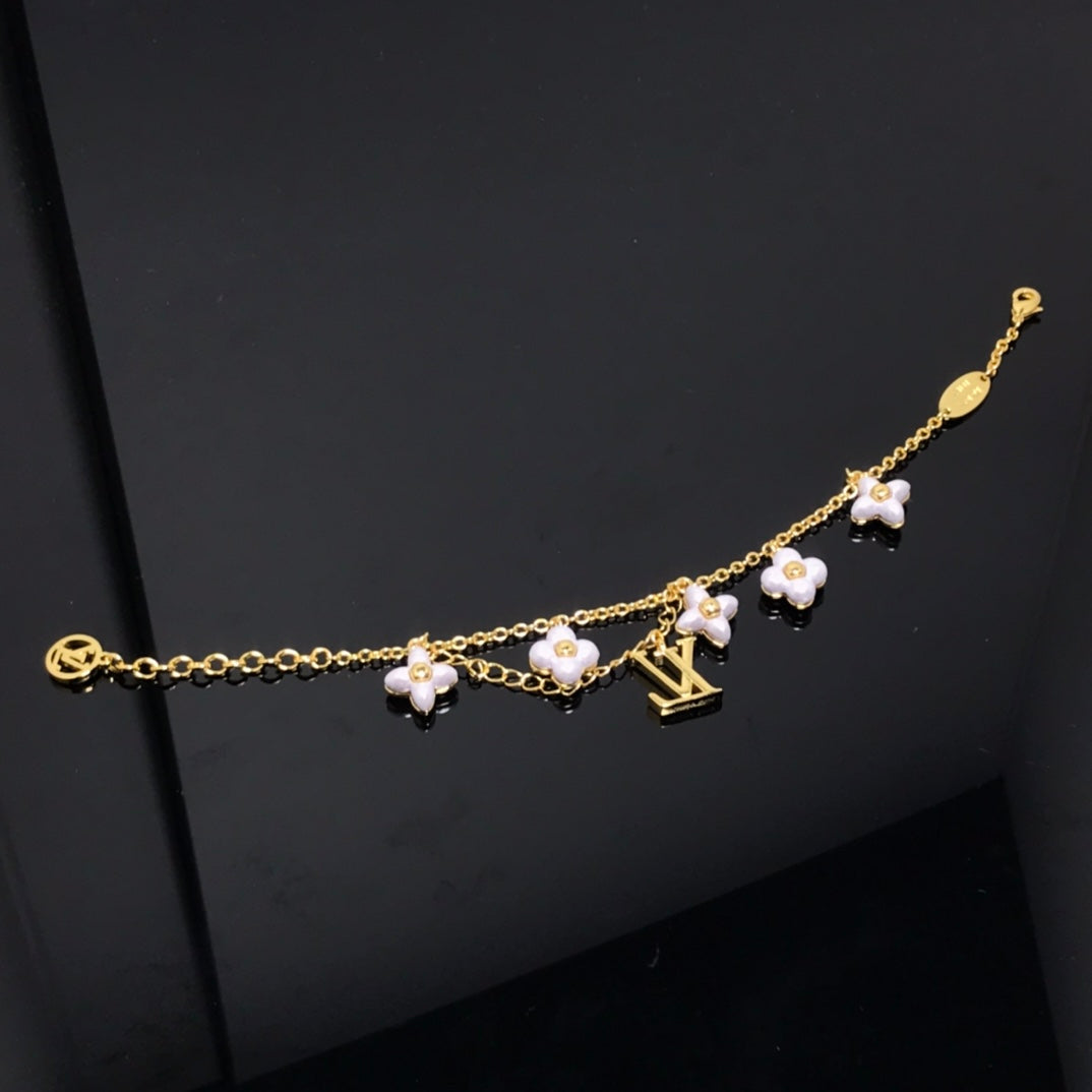 [Topon Jewelry]LOGO 6 MOTIF STAR AND SUN GOLD BRACELET