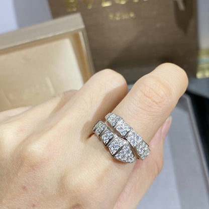 [Topon Jewelry]SERPENTI RING SILVER DIAMOND PAVED