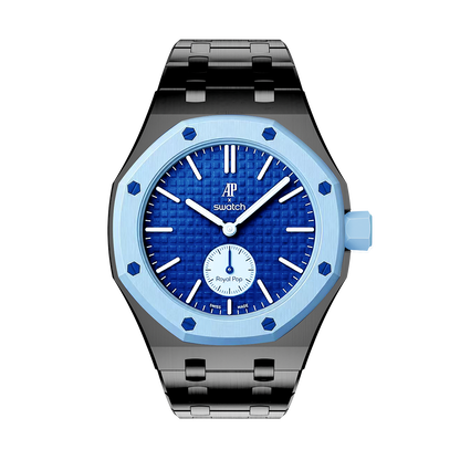 Oak Pop Exclusive Black Steel Strap
