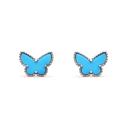 [Topon Jewelry]BUTTERFLY TURQUOISE EARRINGS SILVER