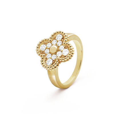 [Topon Jewelry]CLOVER DIAMOND RING