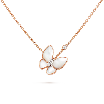 [Topon Jewelry]BUTTERFLY MOP DIAMOND NECKLACE