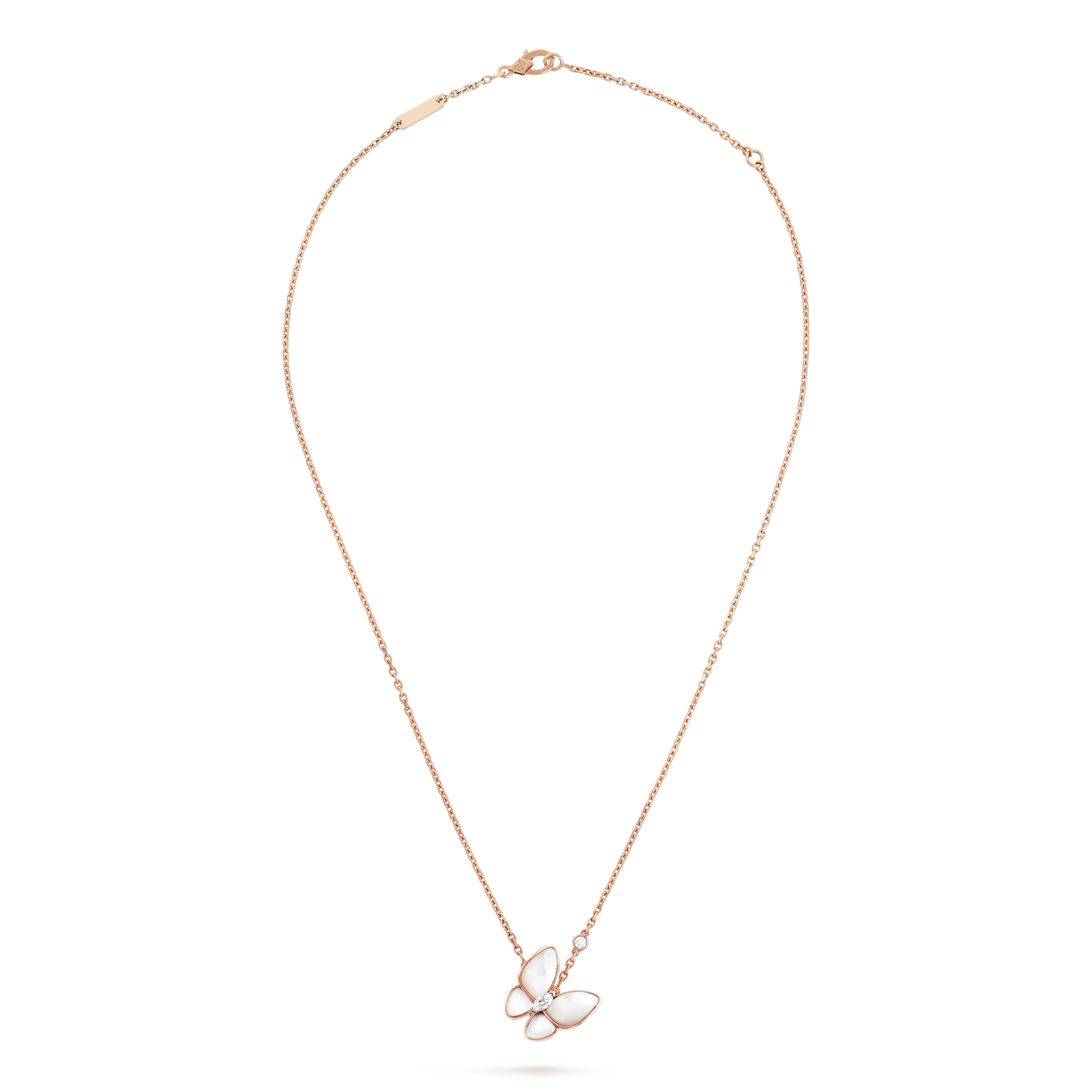 [Topon Jewelry]BUTTERFLY MOP DIAMOND NECKLACE