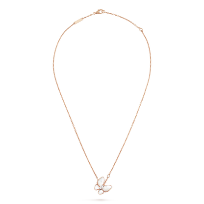 [Topon Jewelry]BUTTERFLY MOP DIAMOND NECKLACE