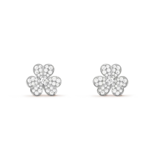 [Topon]CLOVER COMOS DIAMOND EARRINGS SILVER