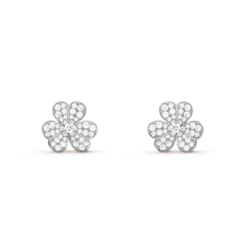 [Topon Jewelry]CLOVER COMOS DIAMOND EARRINGS SILVER