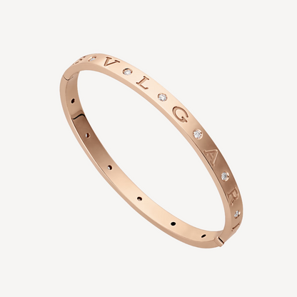 [Topon Jewelry]ZERO 1 PINK GOLD 12 DIAMONDS BRACELET