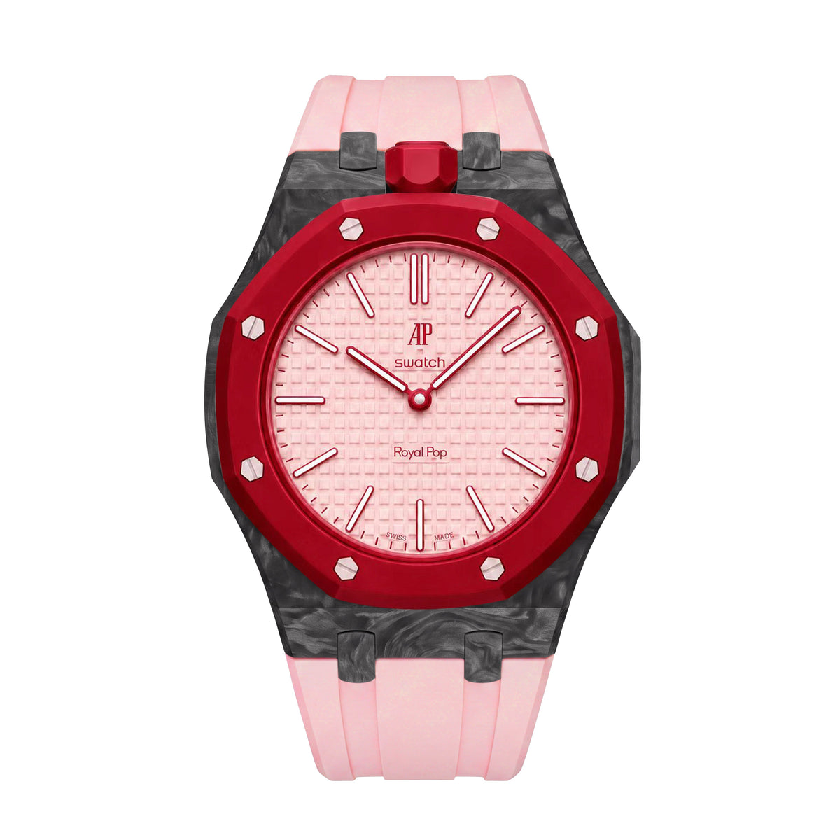 Royal Oak Pop Exclusive Carbon‑fiber Case & Silicone Strap