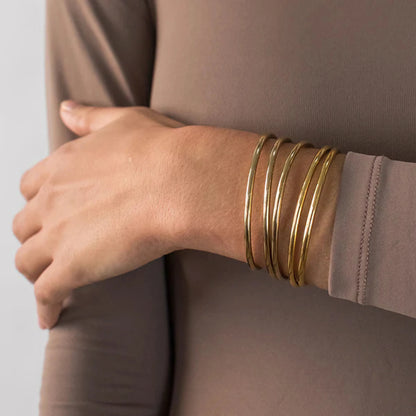 [Topon]Shannon Gold Bangle Set