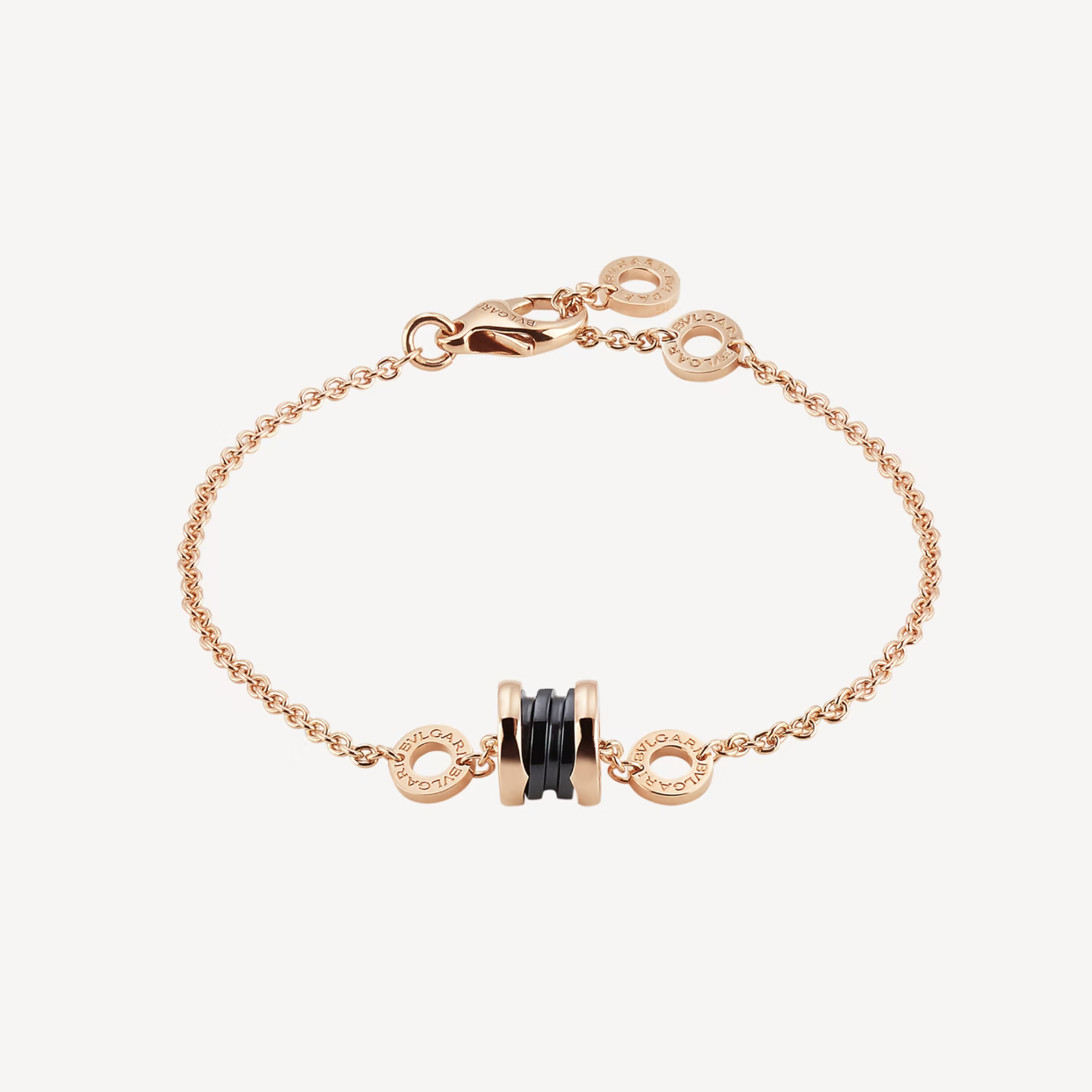 [Topon Jewelry]ZERO 1 SOFT PINK GOLD AND BLACK CERAMIC BRACELET