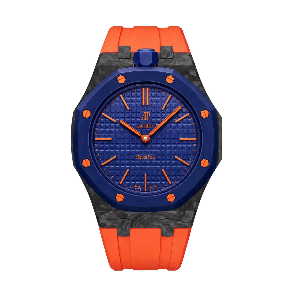 Royal Oak Pop Exclusive Carbon‑fiber Case & Silicone Strap
