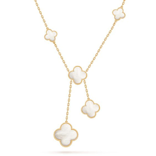 [Topon Jewelry]CLOVER MOTHER OF PEARL NECKLACE 6 MOTIF