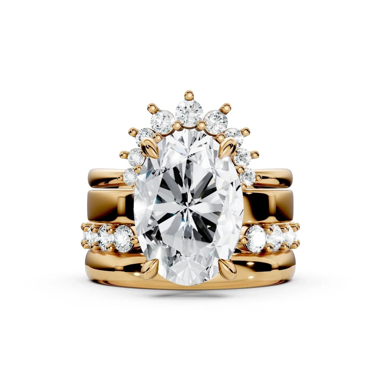 [Topon]4-in-1 Stackable Ring Set