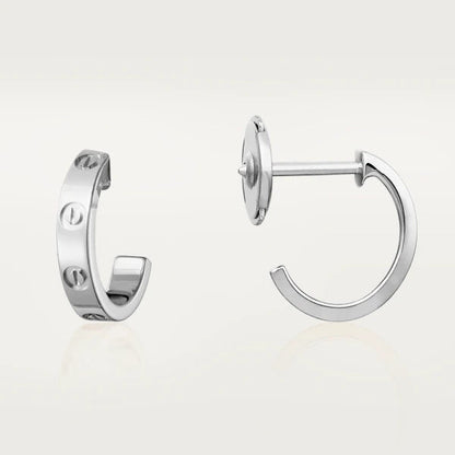 [Topon Jewelry]LOVE EARRINGS 2.65MM SILVER