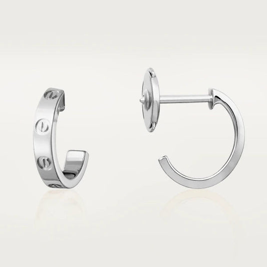 [Topon Jewelry]LOVE EARRINGS 2.65MM SILVER