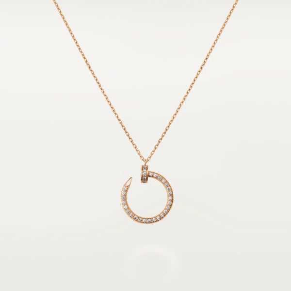 [Topon Jewelry]JUSTE NECKLACE PINK GOLD DIAMONDS